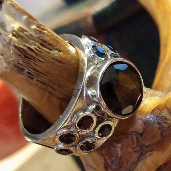 Jewelry - Onyx Ring Size 8.5 Marked 316L SS Stainless Steel